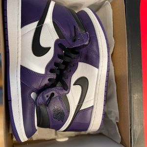 Jordan 1 Court Purple